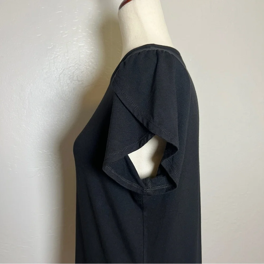 •SWING CONTROL• Petal Sleeve Jersey Knit Top in Black Size‎ S Golf Athleisure - Picture 7 of 12